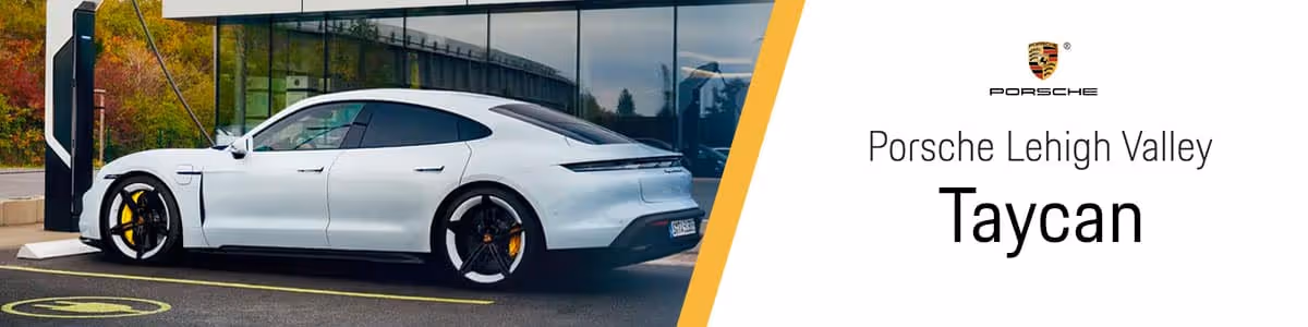 Porsche Lehigh Valley Taycan promotional image.